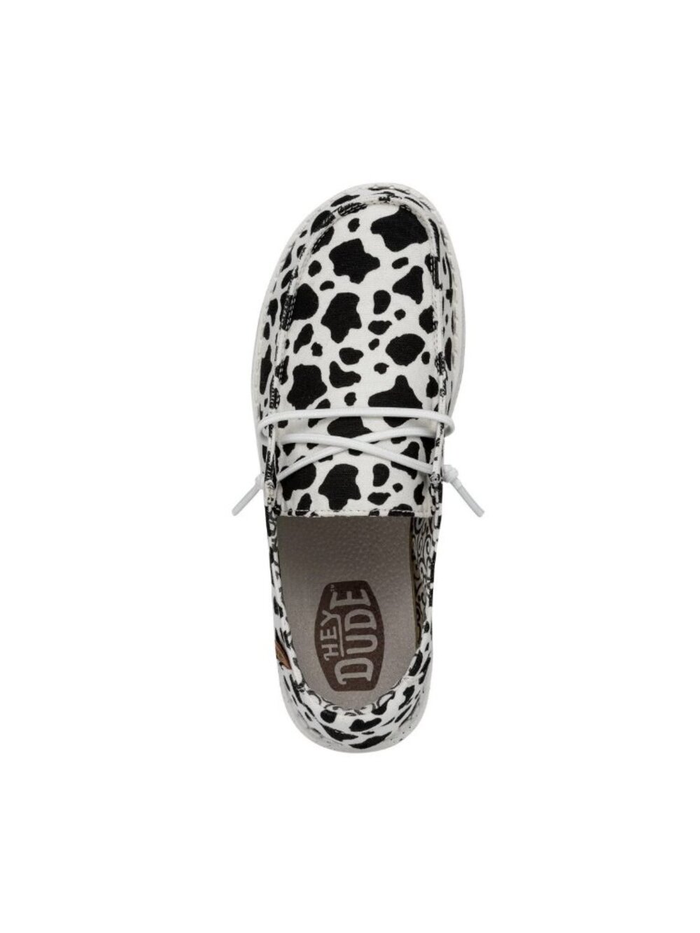 NWT Hey Dude Wendy 10 Milky Way Cow Print Black and White Slip On Shoes Loafers - Picture 3 of 16